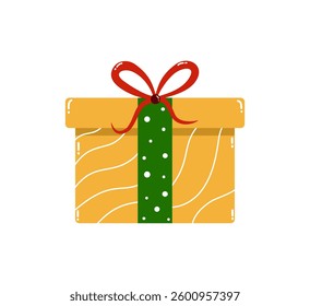 Surprise Gift Box Illustration. Flat Style Vector