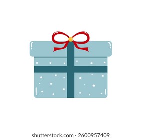 Surprise Gift Box Illustration. Flat Style Vector