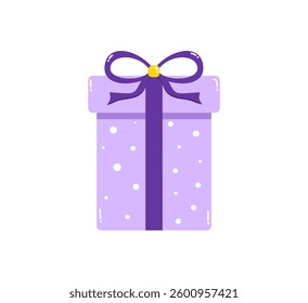 Surprise Gift Box Illustration. Flat Style Vector