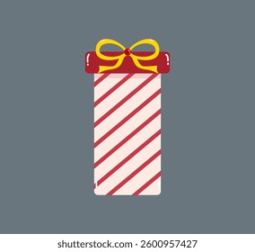 Surprise Gift Box Illustration. Flat Style Vector