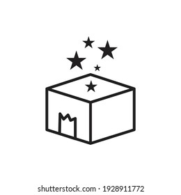 Überraschendes Icon-Design. Vektorgrafik