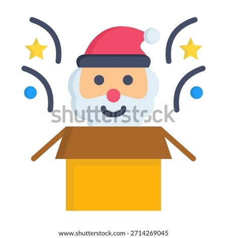 Surprise Icon Flat Vector Illustration