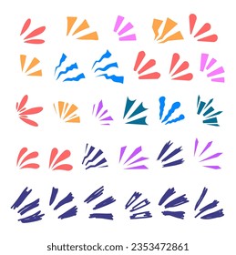 surprise icon. Hand drawn pop surprise line frame. Doodle pop shine line. Sun burst doodle icon.