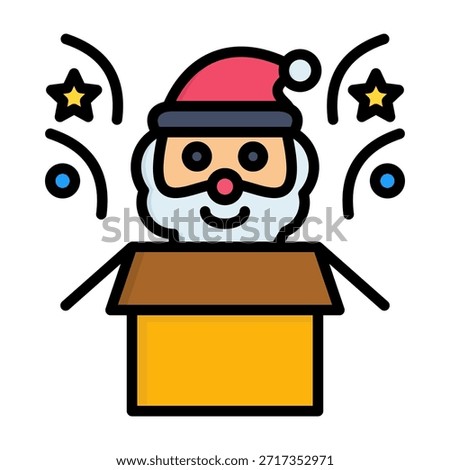 Surprise Icon Line Color Vector Illustration