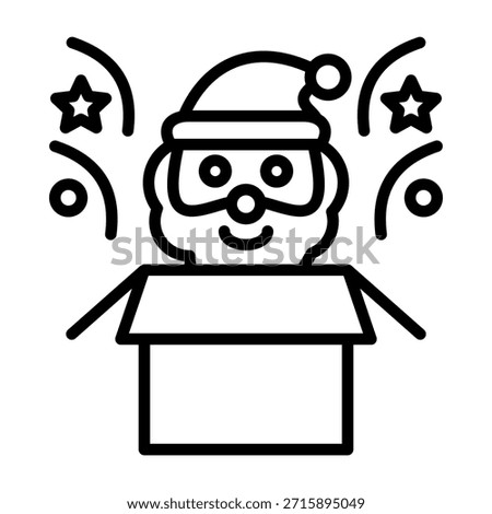 Surprise Icon Line Vector Illustration