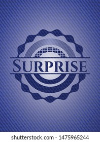 Surprise jean background. Vector Illustration. Detailed.