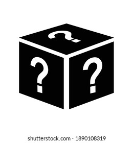 surprise mystery box icon vector