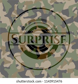 Surprise on camo pattern