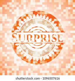  Surprise orange mosaic emblem