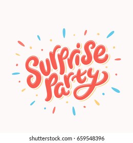 Surprise party banner. 