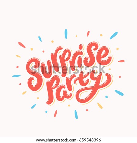 Surprise party banner. 