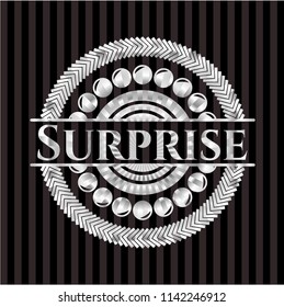 Surprise silver badge or emblem