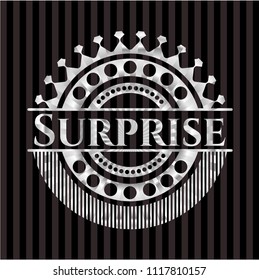 Surprise silvery emblem or badge