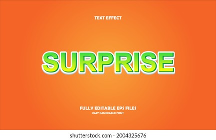 surprise style editable text effect