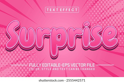 Surprise text editable style effect