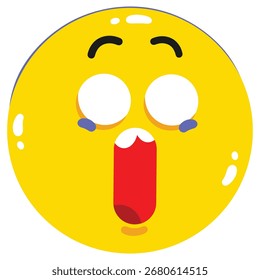 Surprise Vector Illustration. Flat Minimal Design. Editable Illustration for Web, Mobile, Print