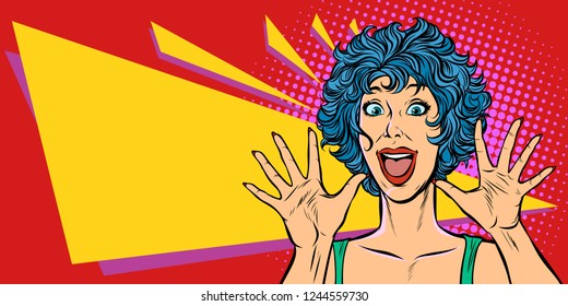 6,905 Excited woman comics Images, Stock Photos & Vectors | Shutterstock