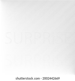 Surprise word with gray line  abstract pattern  backgrond.