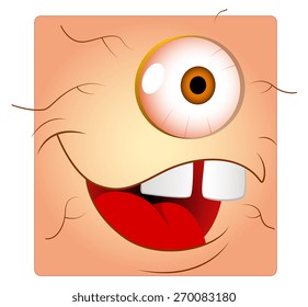 Surprised Alien Eye Box Smiley