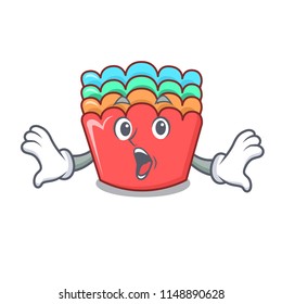 Surprised baking molds mascot cartoon