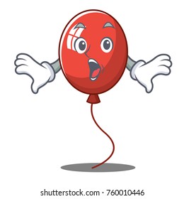 Surprised Balloon Character Cartoon Style Stock Vector (Royalty Free