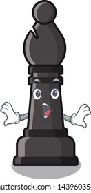 Surprised bishop chess toys in character shape