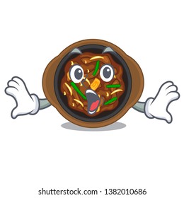 Surprised bulgogi in the a cartoon shape