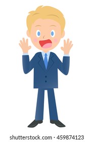 Surprised businessman