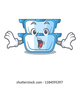 Surprised cartoon double boiler for the cooking