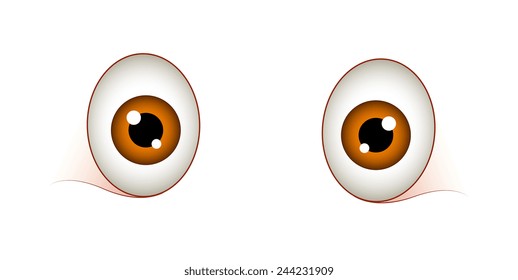 Surprised Cartoon Eyes