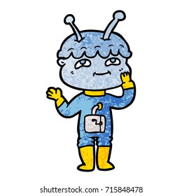 surprised cartoon spaceman