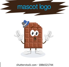 Surprised Chocolate bar graphic vector Illustration. Perfect for card, poster, banner, T-shirt, etc.