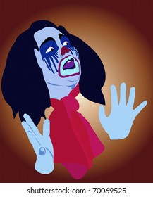 surprised clown
