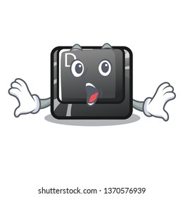 Surprised D button installed in game character