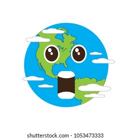 Surprised earth emote. Earth day