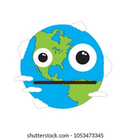 Surprised earth emote. Earth day