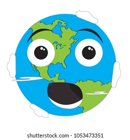 Surprised earth emote. Earth day