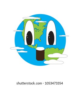 Surprised earth emote. Earth day