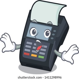 Surprised EDC machine in the cartoon shape