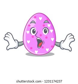 Surprised eggs easter holiday character for spectacle