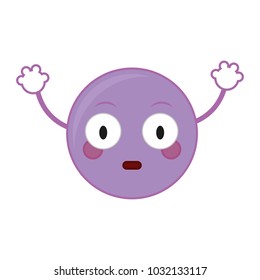 surprised emoji face expression with arms
