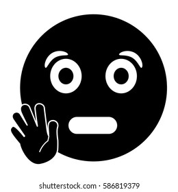 surprised emoticon funny pictogram
