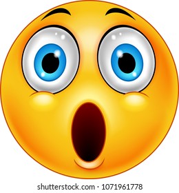 Surprised emoticon smiley