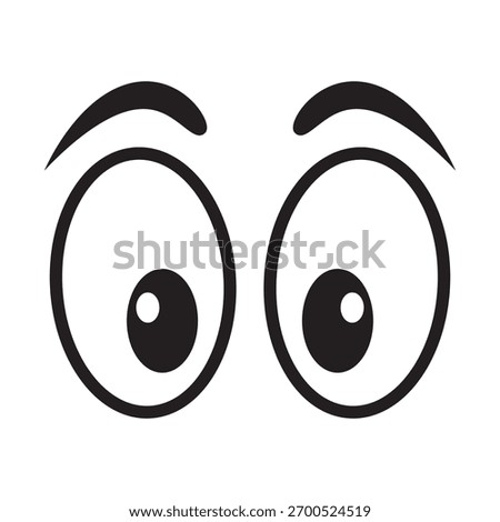 Surprised Eye Icon – Wide Open Eye Symbol, Vision and Attention Sign.