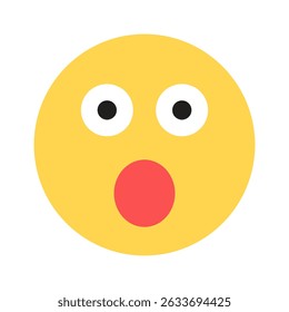 Ilustración de cara sorprendida para App Sitios web y contenido digital