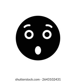 Surprised face with wide popped out eyes expression