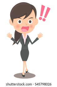 Surprised Female office worker 