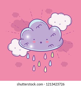 surprised fluffy cloud raining weather