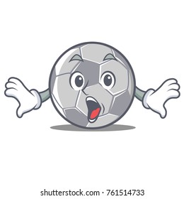 Surprised football character cartoon style