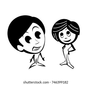 the surprised guy with the girl